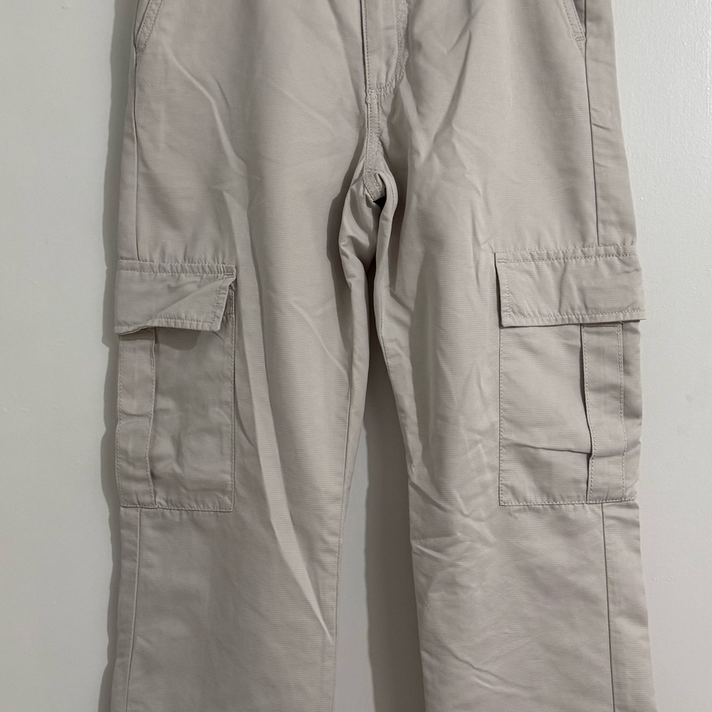 abercrombie kids Beige Cargo Pants with Utility Pockets